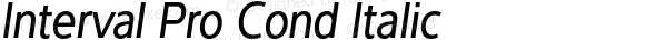 Interval Pro Cond Italic