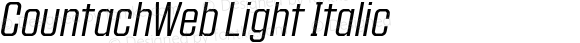 CountachWeb Light Italic