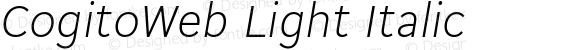 CogitoWeb Light Italic