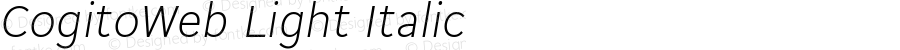 CogitoWeb Light Italic