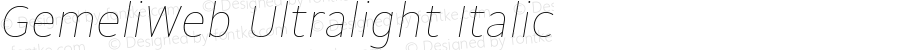 GemeliWeb Ultralight Italic