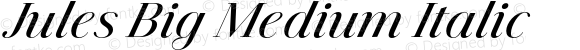 Jules Big Medium Italic