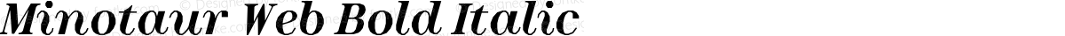 Minotaur Web Bold Italic