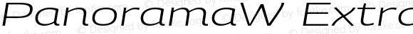 PanoramaW ExtraExtended Light Italic