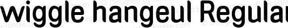 wiggle hangeul Regular