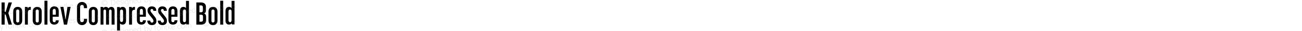 Korolev Compressed Bold