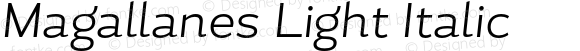 MagallanesLight-Italic