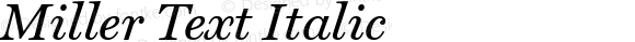 Miller Text Italic