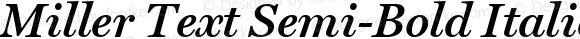 Miller Text Semi-Bold Italic