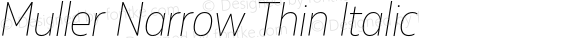 MullerNarrow-ThinItalic