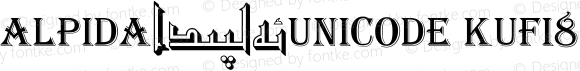 Alpida_Unicode Kufi8 Regular Version 4.00