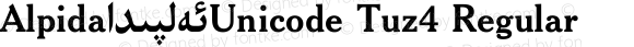 Alpida_Unicode Tuz4 Regular Version 4.00