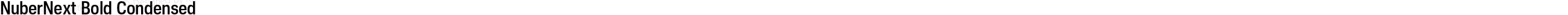 NuberNext Bold Condensed