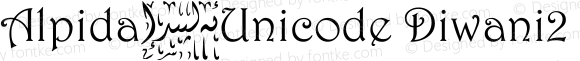 Alpida_Unicode Diwani2 Regular Version 4.00