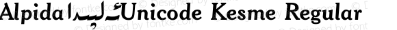 Alpida_Unicode Kesme Regular Version 4.00
