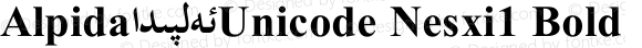 Alpida_Unicode Nesxi1 Bold Version 4.00