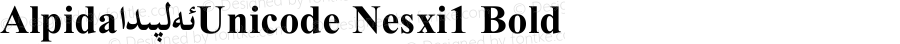 Alpida Unicode Nesxi1 Bold