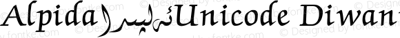 Alpida_Unicode Diwani Regular Version 4.00