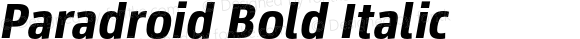 Paradroid Bold Italic