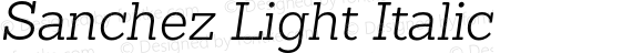 Sanchez-LightItalic