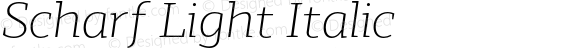 Scharf Light Italic