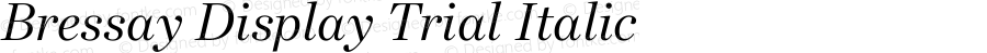 Bressay Display Trial Italic