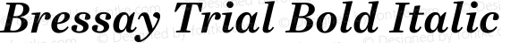 Bressay Trial Bold Italic