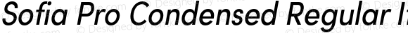 Sofia Pro Condensed Regular Italic
