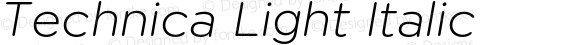 Technica Light Italic