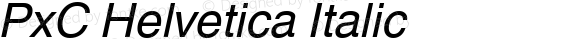 PxC Helvetica Italic