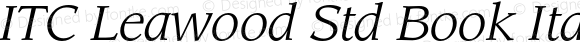 LeawoodStd-BookItalic