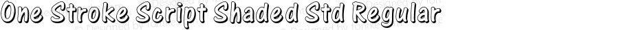 One Stroke Script Shaded Std Regular