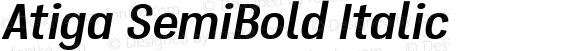 Atiga SemiBold Italic