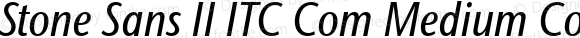 Stone Sans II ITC Com Medium Condensed Italic