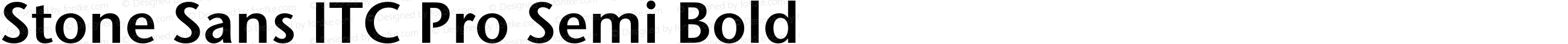 StoneSansITCPro-SemiBold