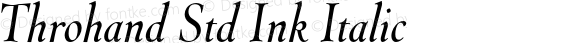 Throhand Std Ink Italic