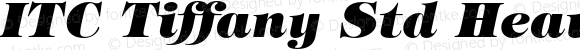 ITC Tiffany Std Heavy Italic