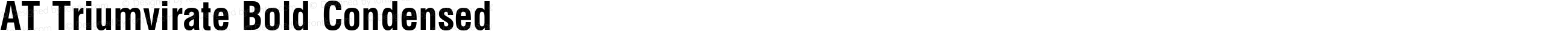 AT Triumvirate Bold Condensed