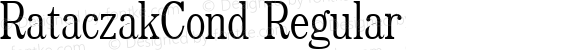 RataczakCond Regular Altsys Fontographer 3.5  9/24/92