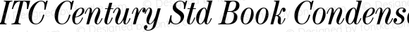 ITC Century Std Book Condensed Italic