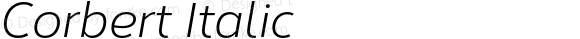 Corbert Regular Italic