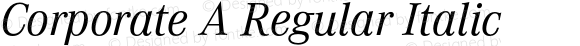 CorporateA-RegularItalic