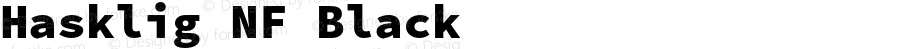 Hasklig Black Nerd Font Complete Windows Compatible