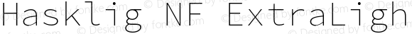 Hasklig ExtraLight Nerd Font Complete Windows Compatible