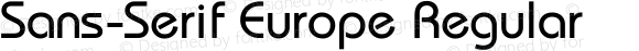 Sans-Serif Europe Regular