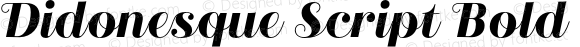 Didonesque Script Bold