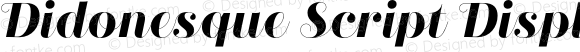 Didonesque Script DisplayBold