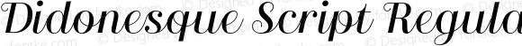 Didonesque Script Regular