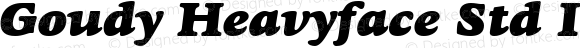 Goudy Heavyface Std Italic