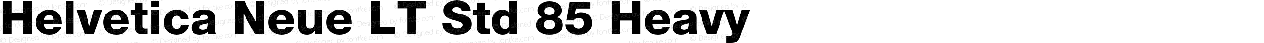 Helvetica Neue LT Std 85 Heavy